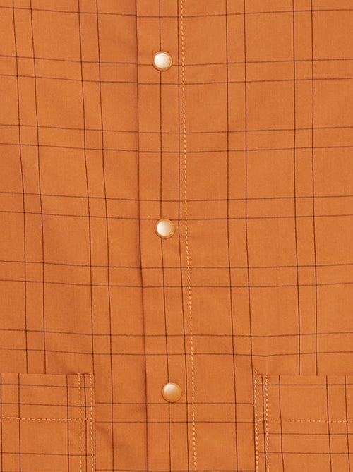 Tablier en popeline à manches longues - Kiabi