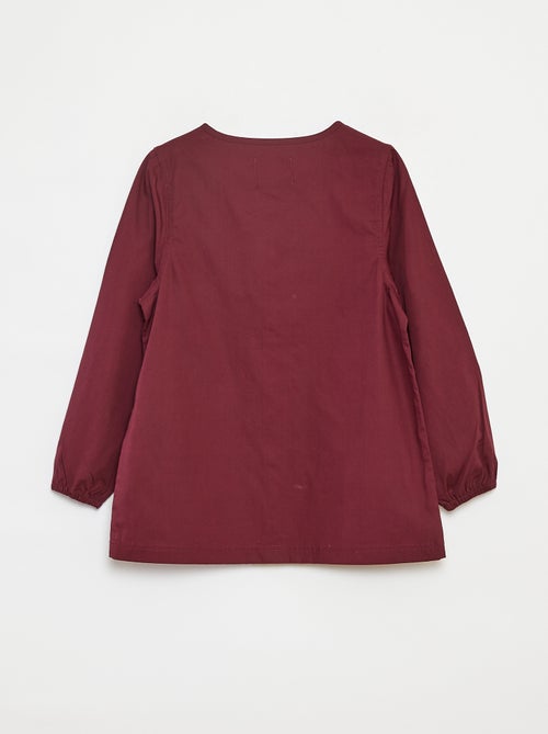 Tablier en popeline à manches longues - Kiabi