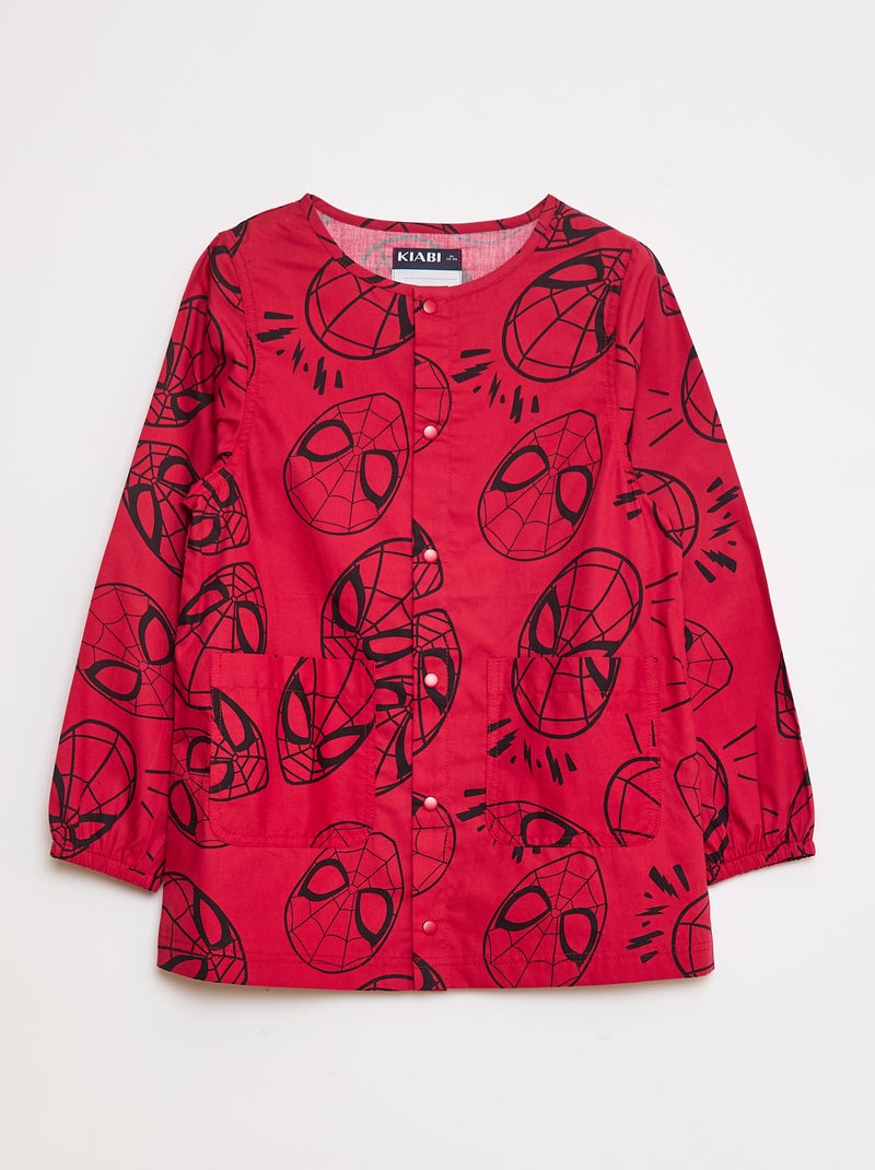 Tablier en popeline 'Spiderman' Rouge - Kiabi