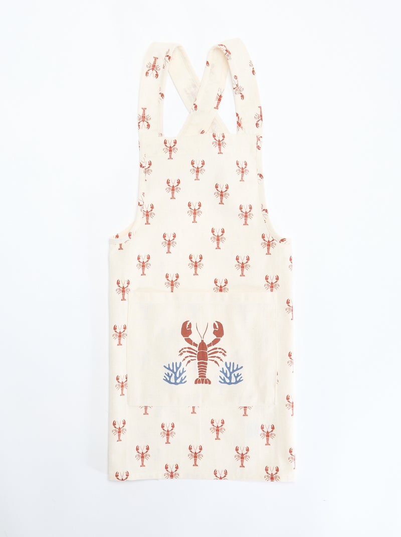 Tablier enfant imprimé Beige - Kiabi