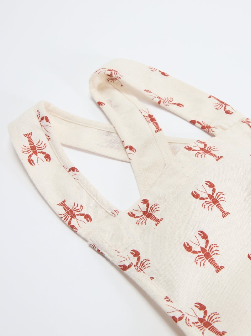 Tablier enfant imprimé Beige - Kiabi