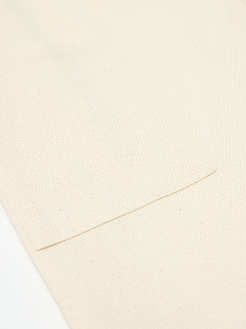 Tablier enfant imprimé Noël en coton 55x49 cm Beige - Kiabi