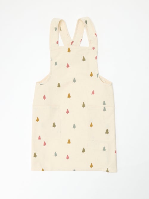 Tablier enfant imprimé Noël en coton 55x49 cm - Kiabi