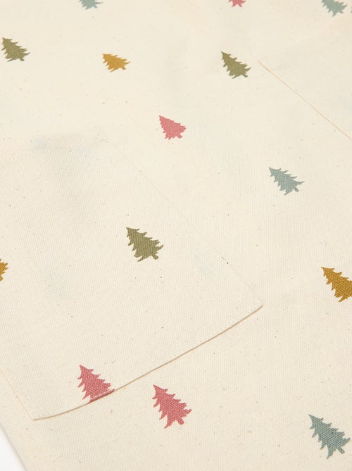 Tablier enfant imprimé Noël en coton 55x49 cm - Kiabi