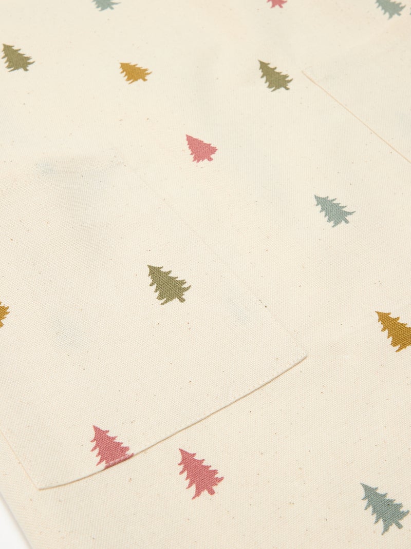 Tablier enfant imprimé Noël en coton 55x49 cm Beige - Kiabi