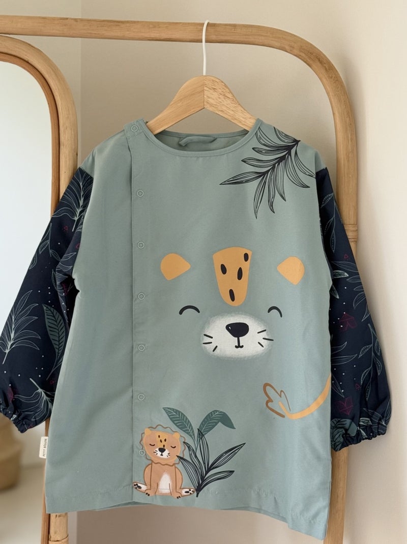Tablier enfant long Charly Bleu - Kiabi