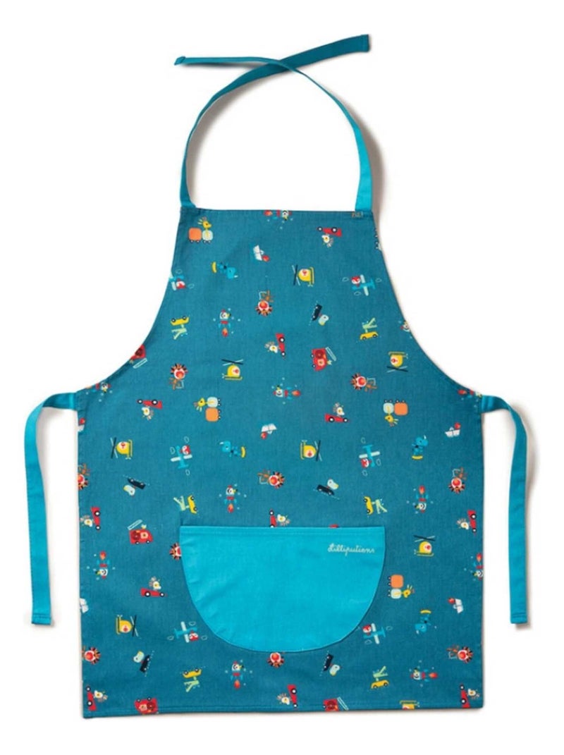 Tablier et toque En route (59 x 46 cm) Bleu - Kiabi