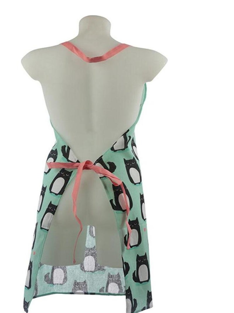 Tablier Feline chat Vert - Kiabi