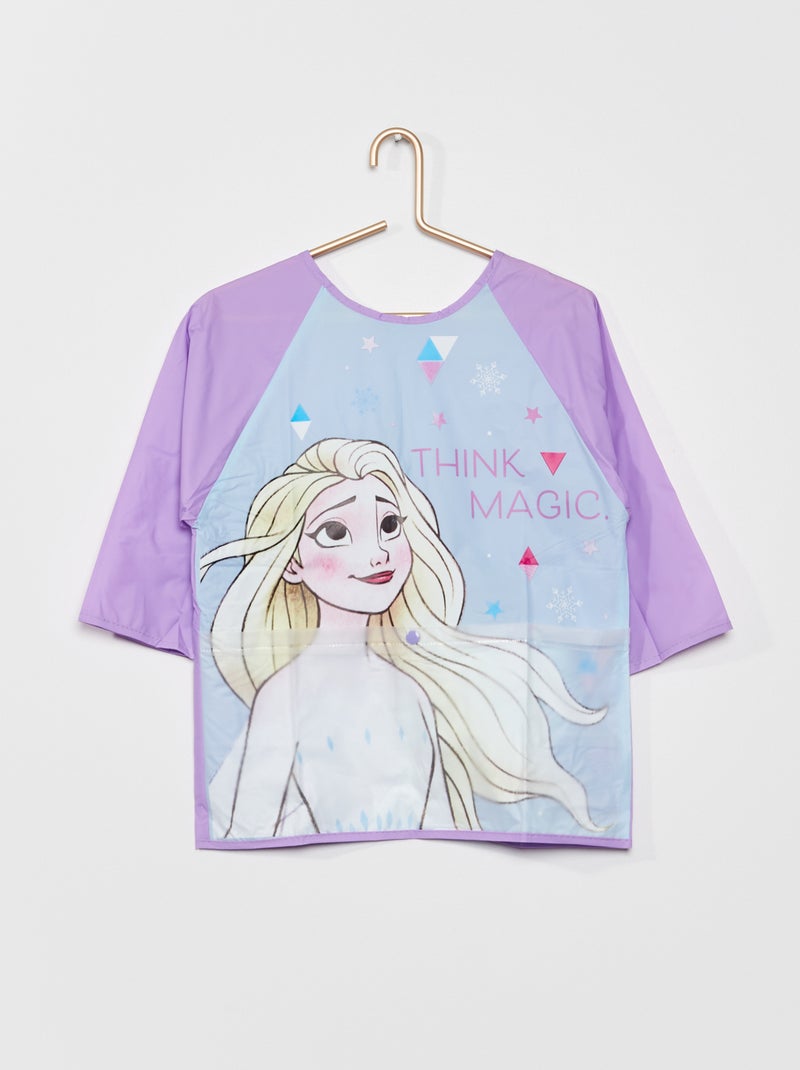 Tablier imperméable 'La Reine des Neiges' violet - Kiabi