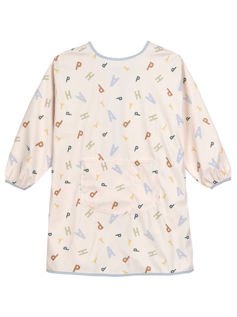 Tablier imperméable manches longues enfants - Happy Fruits bleu clair Multicolore - Kiabi