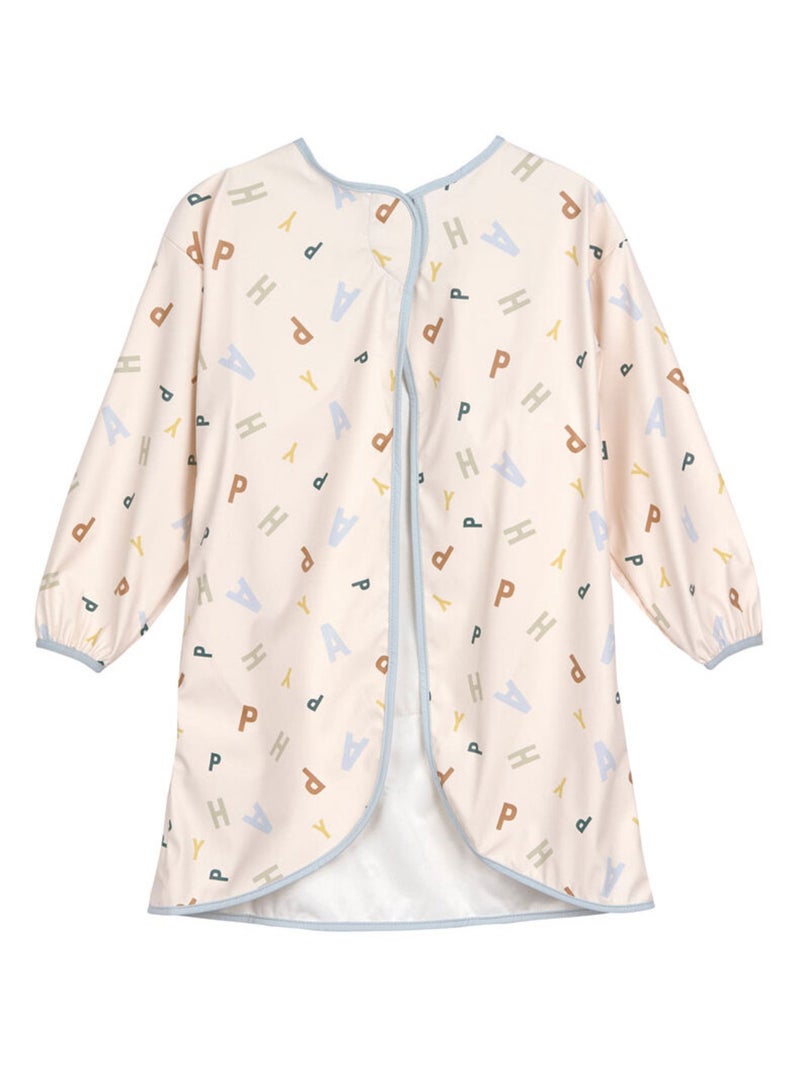 Tablier imperméable manches longues enfants - Happy Fruits bleu clair Multicolore - Kiabi
