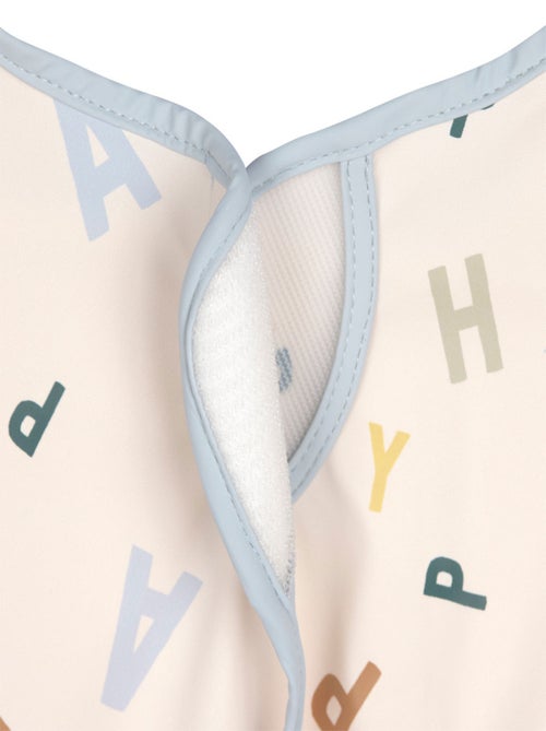 Tablier imperméable manches longues enfants - Happy Fruits bleu clair - Kiabi