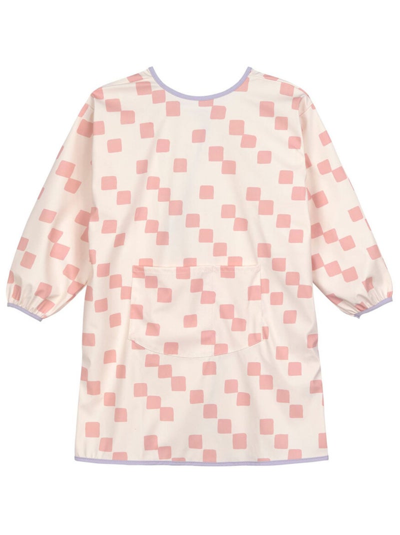 Tablier imperméable manches longues enfants - Happy Fruits pêche Rose - Kiabi
