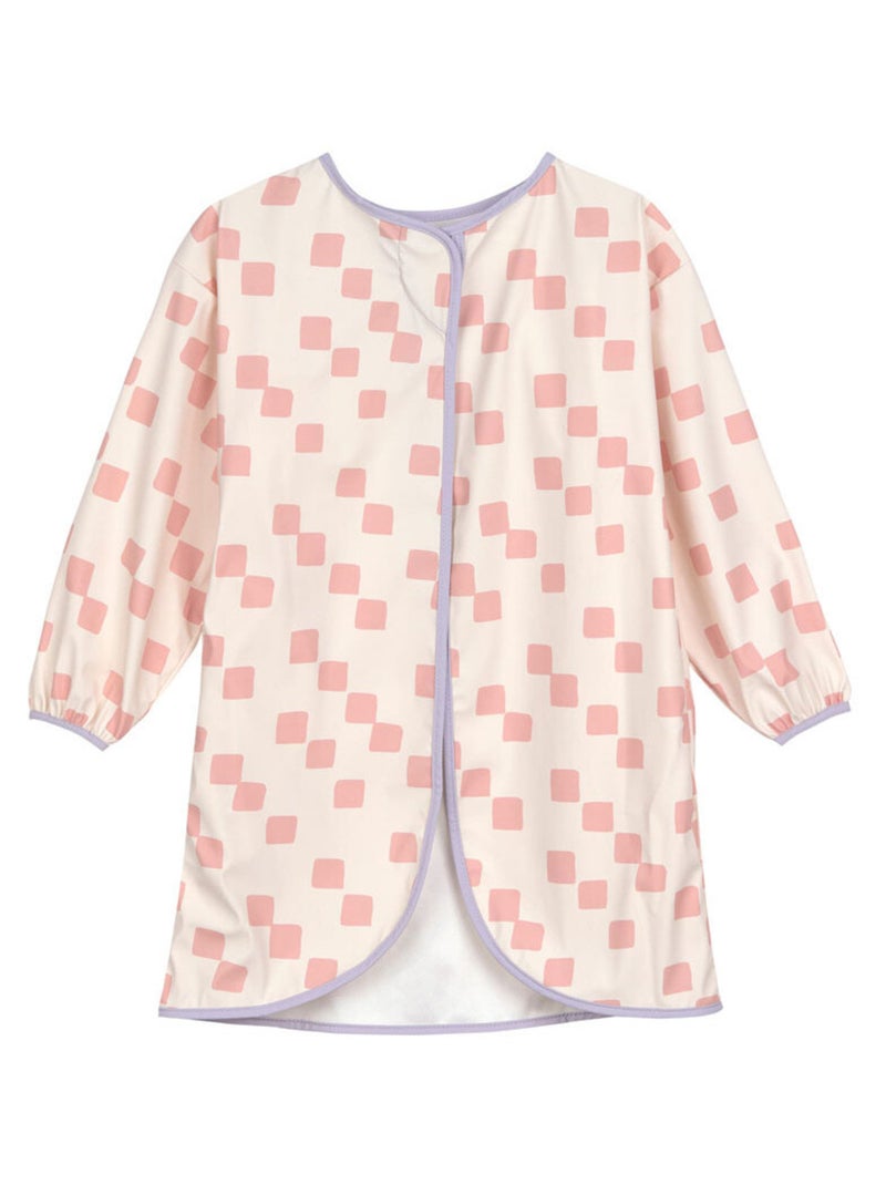Tablier imperméable manches longues enfants - Happy Fruits pêche Rose - Kiabi