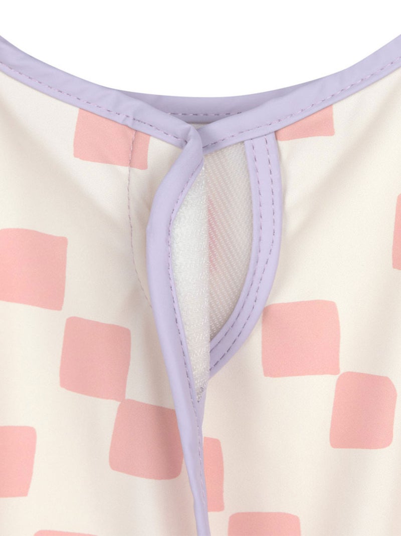 Tablier imperméable manches longues enfants - Happy Fruits pêche Rose - Kiabi