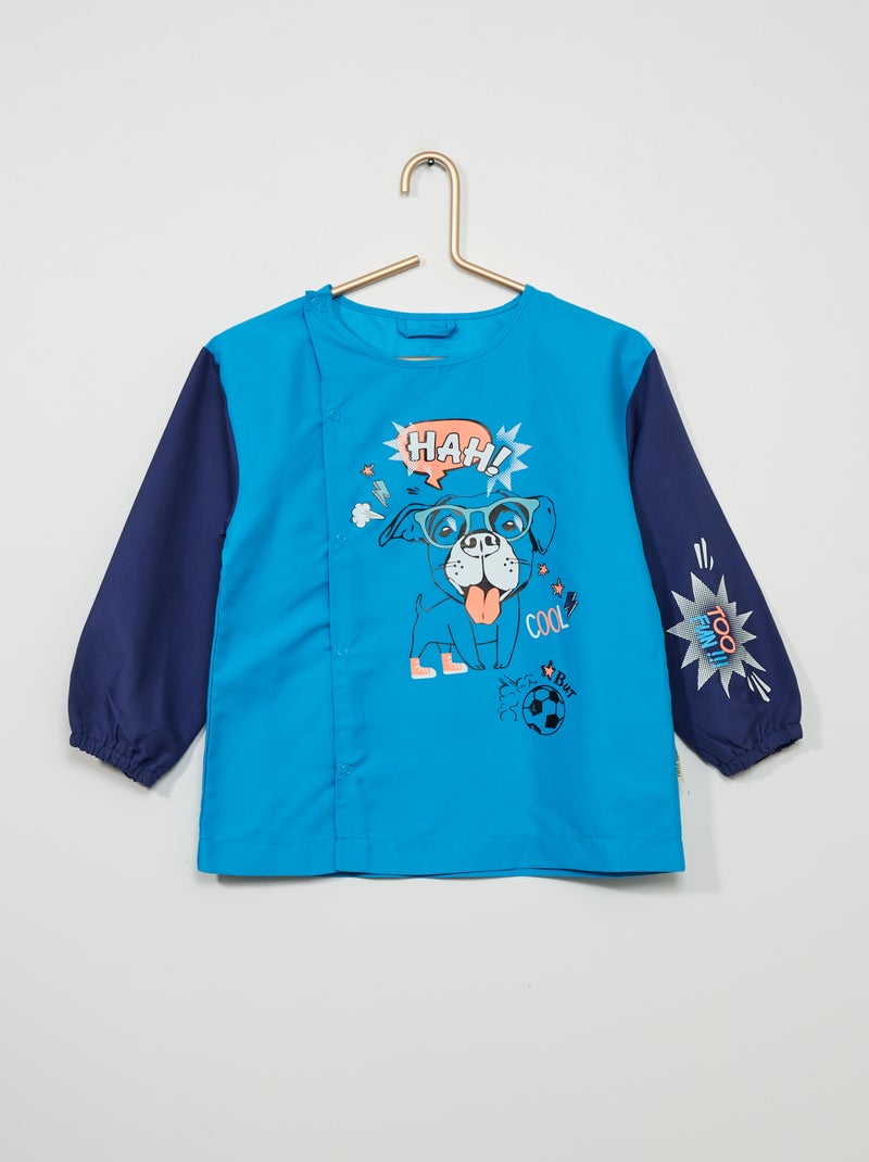 Tablier imperméable 'Petit Béguin' bleu - Kiabi