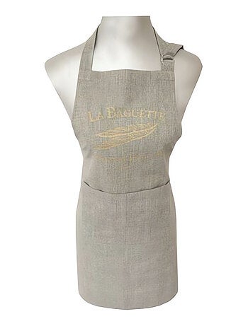 Tablier imprimé en coton BAGUETTE, par Soleil d'ocre