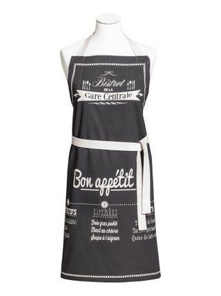 Tablier imprimé en coton, BON APPÉTIT