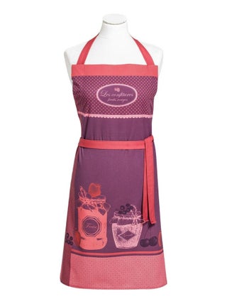 Tablier imprimé en coton, CONFITURE
