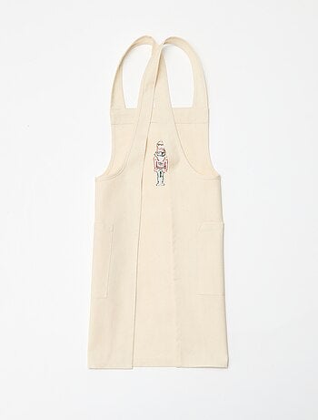 Tablier imprimé Noël en coton 55x49 cm