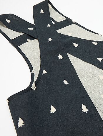 Tablier imprimé Noël en coton 94x69 cm