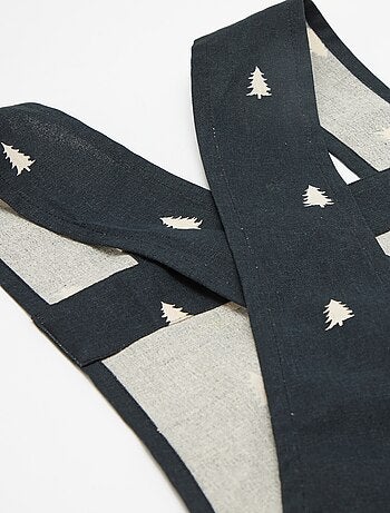 Tablier imprimé Noël en coton 94x69 cm