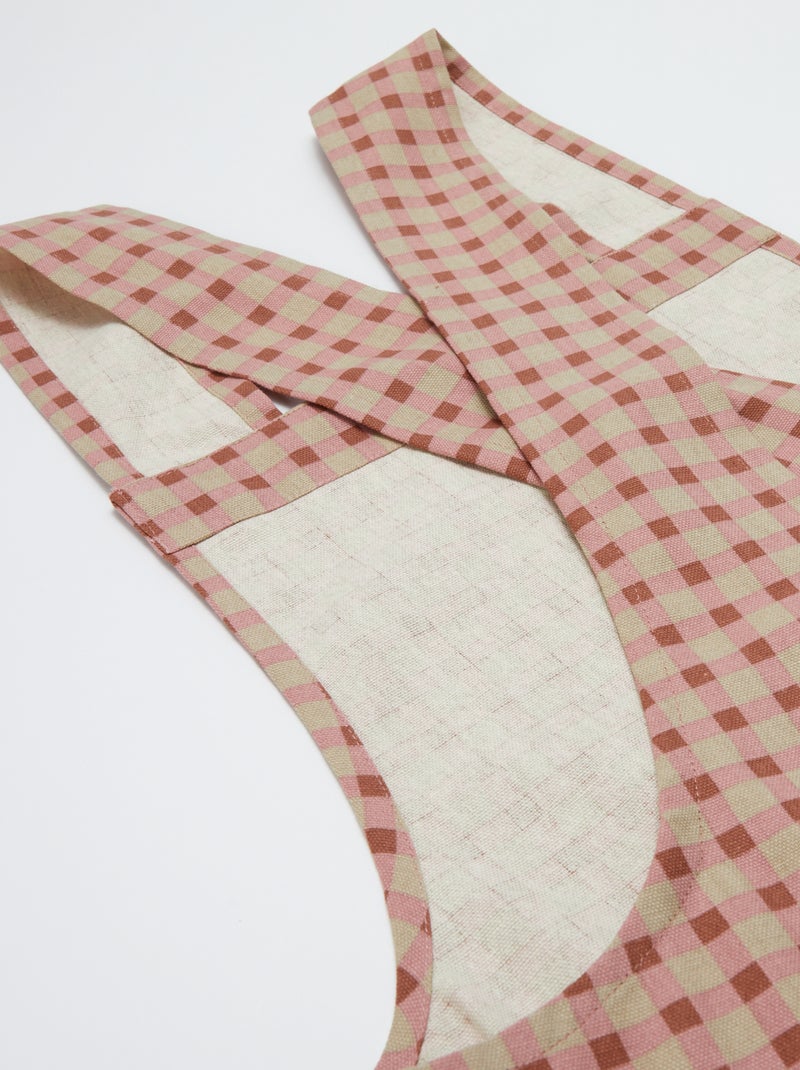 Tablier japonais de cuisine - Kiabi Home Rose - Kiabi