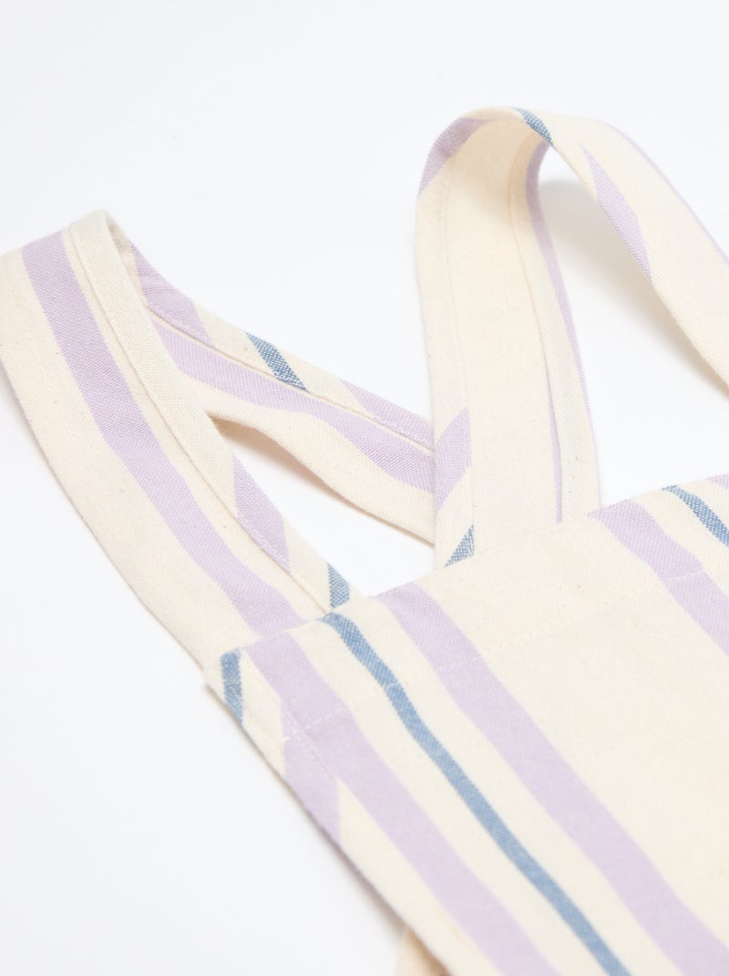 Tablier japonais de cuisine enfant - Kiabi Home Beige/violet - Kiabi