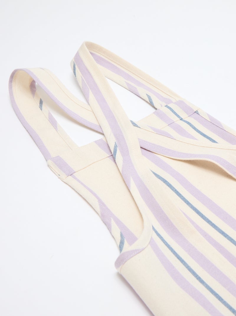 Tablier japonais de cuisine enfant - Kiabi Home Beige/violet - Kiabi