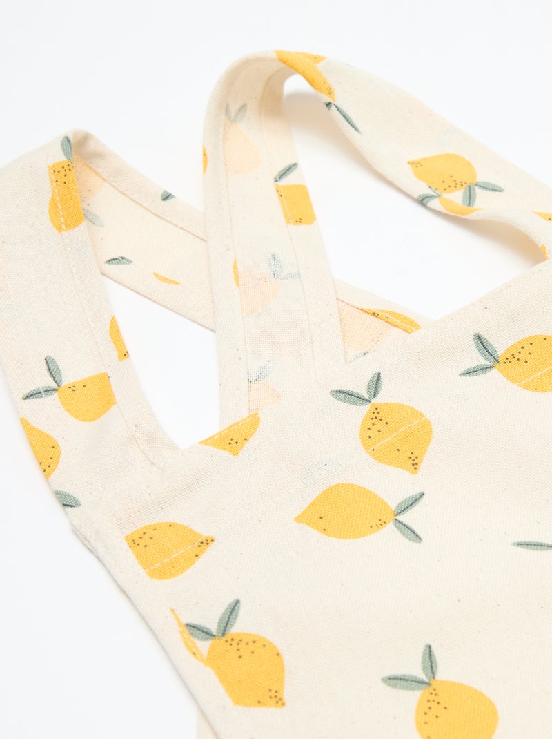 Tablier japonais de cuisine enfant - Kiabi Home Blanc/jaune - Kiabi