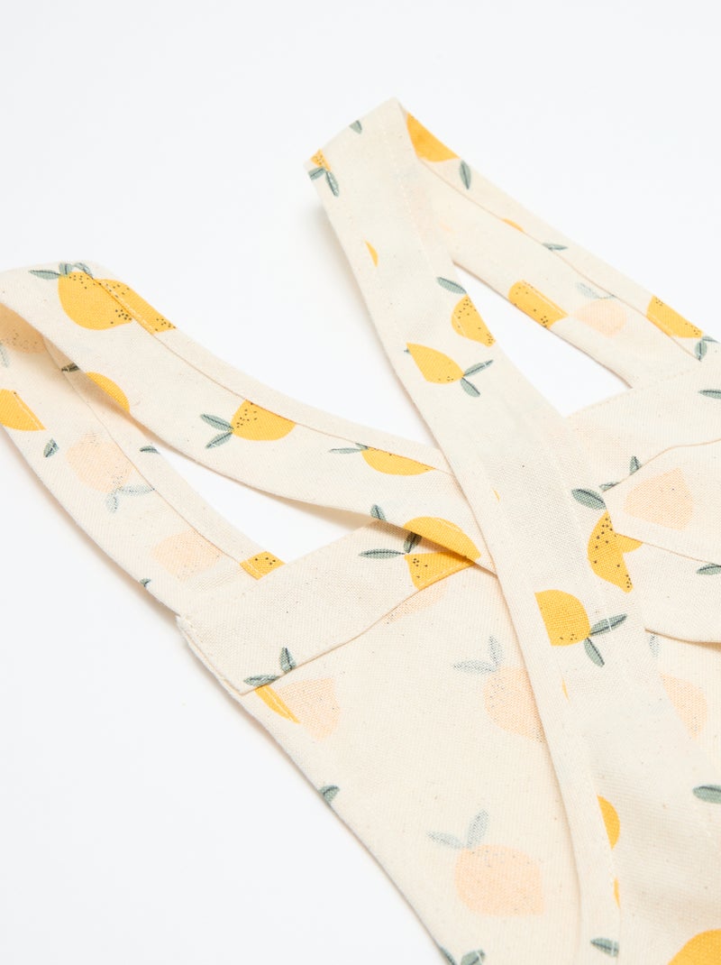 Tablier japonais de cuisine enfant - Kiabi Home Blanc/jaune - Kiabi