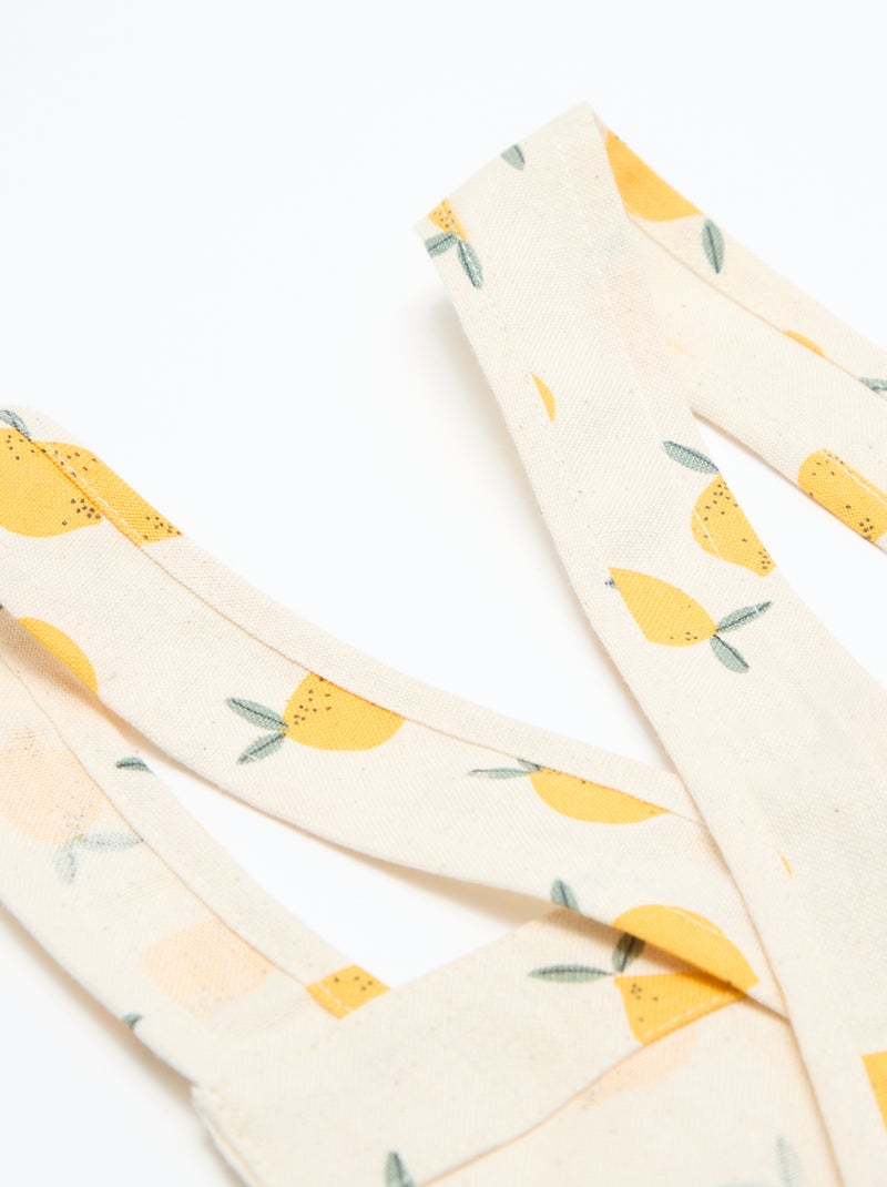 Tablier japonais de cuisine enfant - Kiabi Home Blanc/jaune - Kiabi