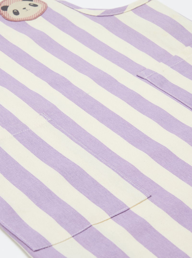 Tablier japonais de cuisine enfant - Kiabi Home Blanc/mauve - Kiabi