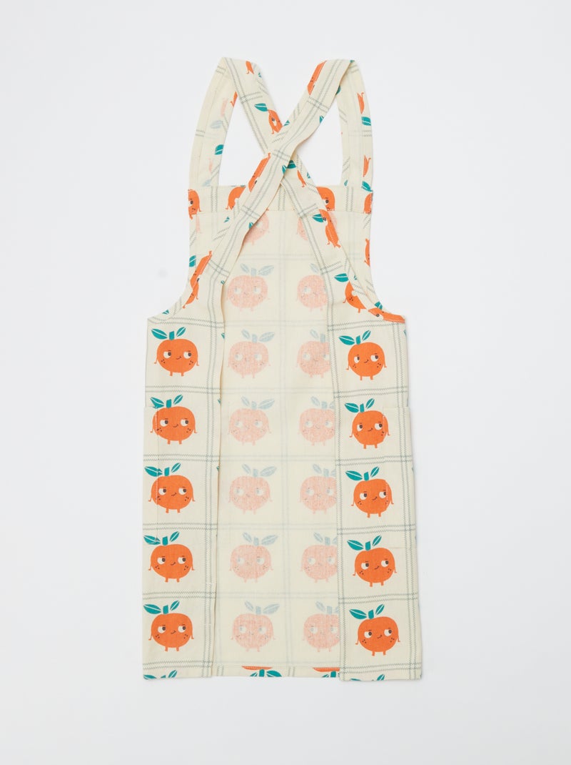 Tablier japonais de cuisine enfant - Kiabi Home Orange - Kiabi