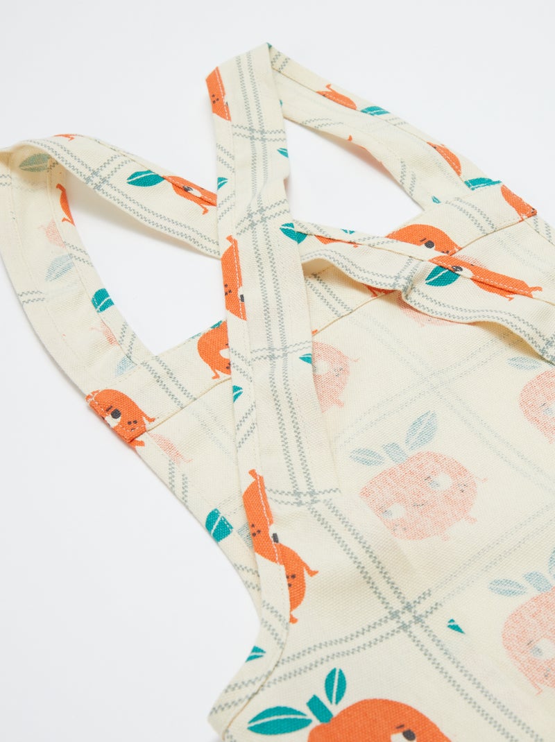 Tablier japonais de cuisine enfant - Kiabi Home Orange - Kiabi
