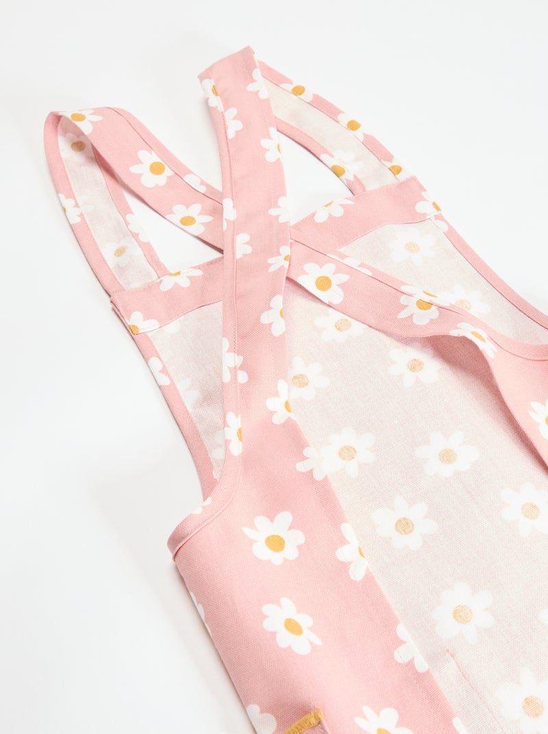 Tablier japonais enfant imprimé Rose - Kiabi