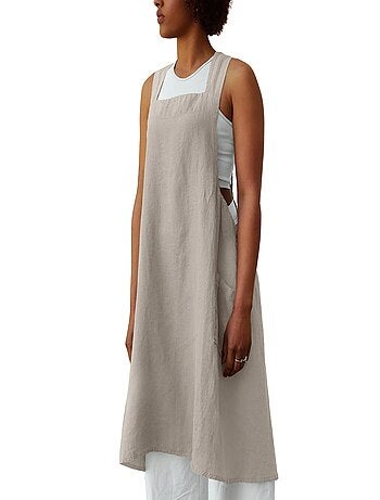 Tablier japonais lin lavé MELODIE