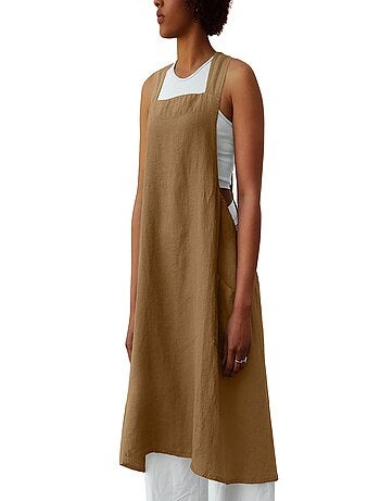 Tablier japonais lin lavé MELODIE