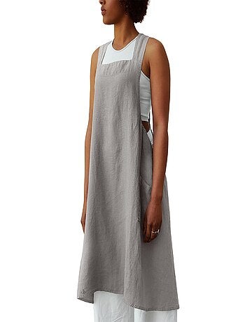 Tablier japonais lin lavé MELODIE