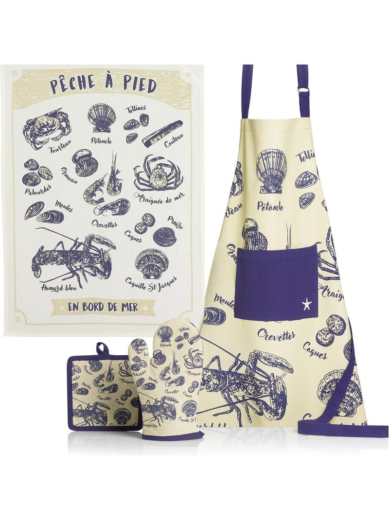 Tablier peche a pied Beige - Kiabi
