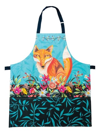 Tablier pour enfants en coton décoré le renard