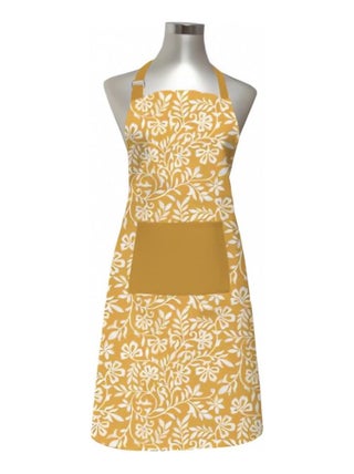 Tablier pur coton 60x80 cm VINTAGE moutarde, par Soleil d'Ocre