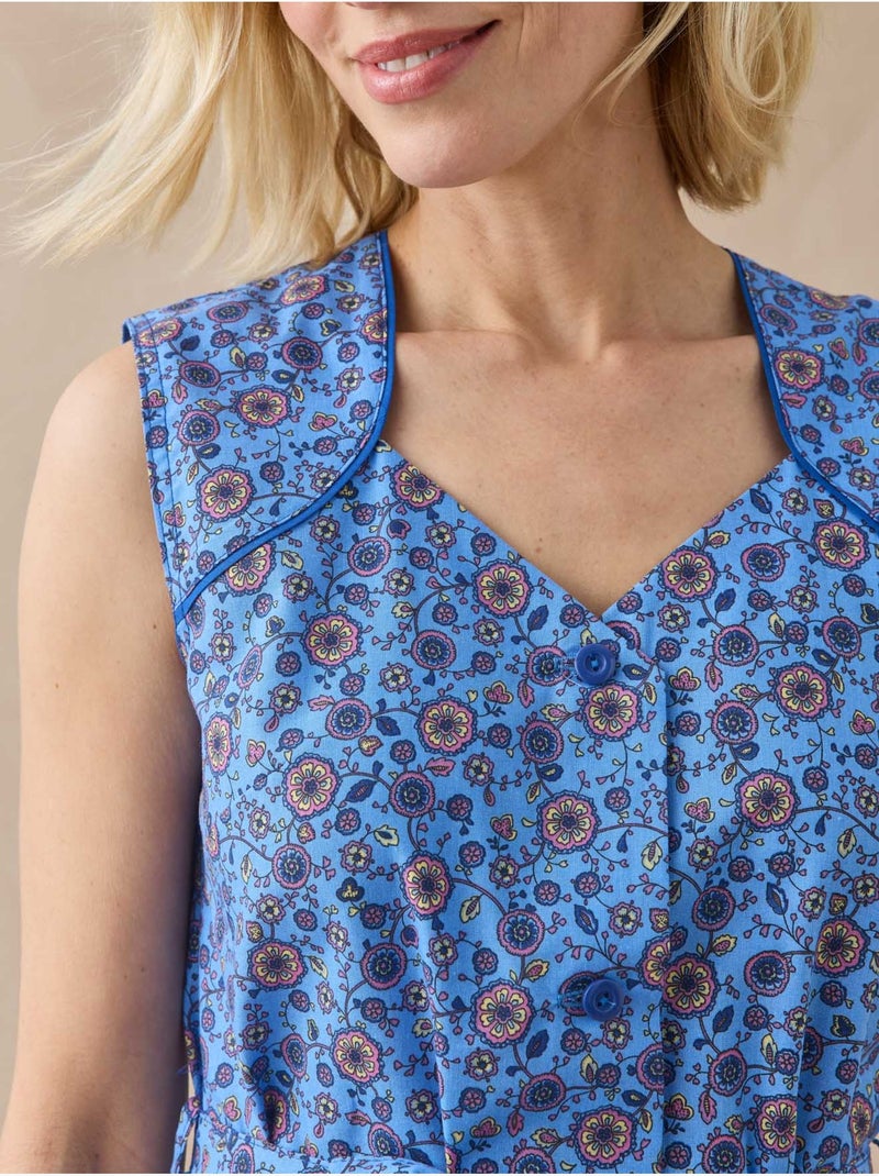 Tablier sans manches femme - DAXON Bleu Multicolore - Kiabi
