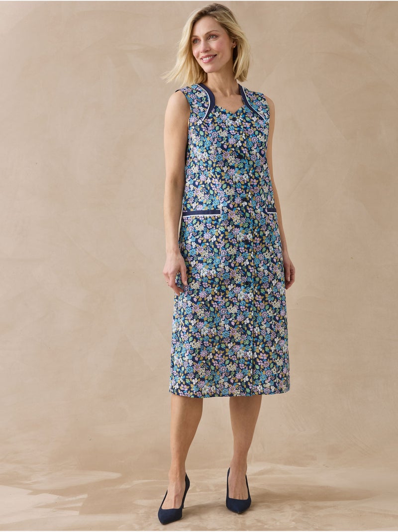 Tablier sans manches femme - DAXON Bleu Multicolore - Kiabi