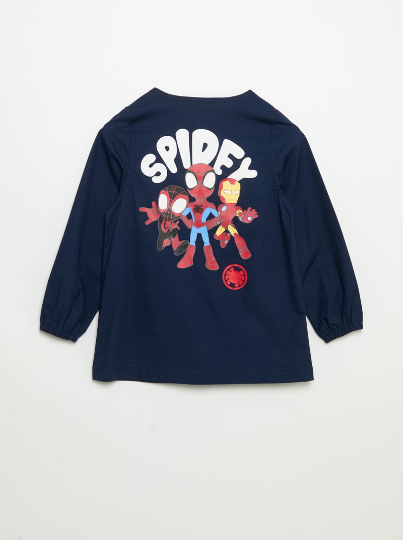 Tablier scolaire 'Marvel' 'Spiderman' Bleu - Kiabi