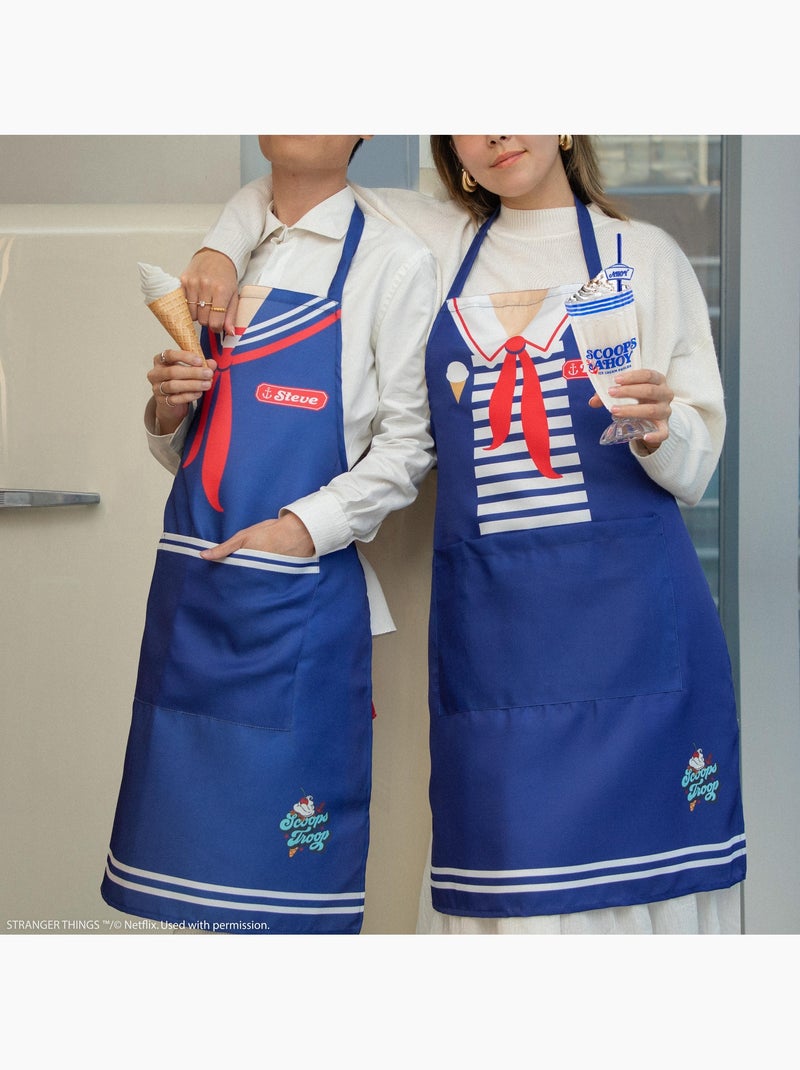 Tablier Scoops Ahoy Steve - Stranger Things Bleu - Kiabi
