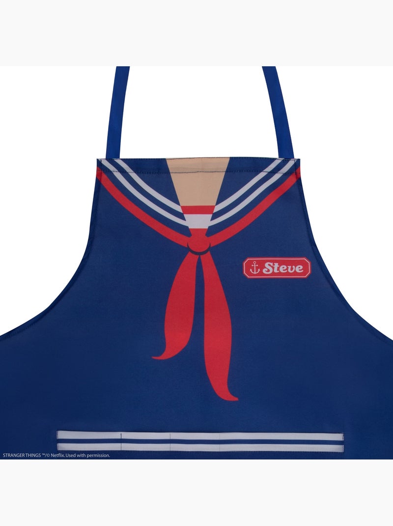 Tablier Scoops Ahoy Steve - Stranger Things Bleu - Kiabi