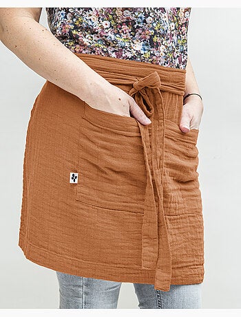 Tablier serveur – gaze de coton unie gaïa