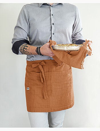 Tablier serveur – gaze de coton unie gaïa