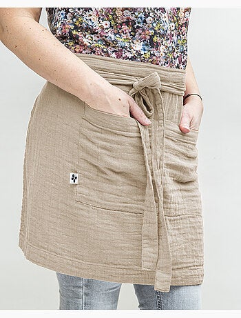 Tablier serveur – gaze de coton unie gaïa
